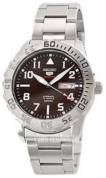 Seiko 5 Brązowy/Stal Ø45 mm SRP753K1