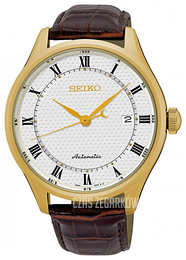 Seiko Dress Biały/Skóra Ø42 mm SRP770K1