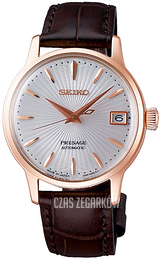 Seiko Presage Srebrny/Skóra Ø33.8 mm SRP852J1