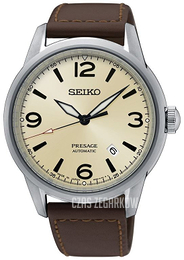 Seiko Presage Kremowy/Skóra Ø42 mm SRPB63J1