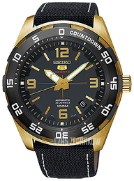 Seiko 5 Czarny/Skóra Ø44 mm SRPB86K1