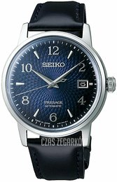 Seiko Presage Niebieski/Skóra Ø38.5 mm SRPE43J1