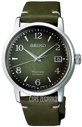 Seiko Presage Zielony/Skóra Ø38.5 mm SRPF41J1