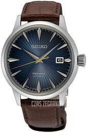 Seiko Presage Niebieski/Skóra Ø40.5 mm SRPK15J1