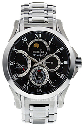 Seiko Premier Czarny/Stal Ø42 mm SRX001