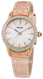 Seiko Biały/Skóra Ø28 mm SRZ388P1