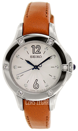 Seiko Dress Ladies Srebrny/Skóra Ø30 mm SRZ421P2