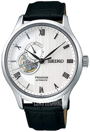 Seiko Presage Srebrny/Skóra Ø41.77 mm SSA379J1