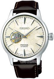 Seiko Presage Biały/Skóra Ø40.5 mm SSA409J1