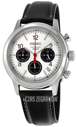 Seiko Srebrny/Skóra Ø40 mm SSB003P2