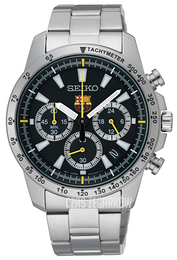 Seiko Chronograph Czarny/Stal Ø41 mm SSB073