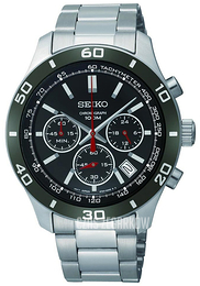 Seiko Czarny/Stal Ø41 mm SSB077