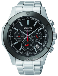 Seiko Czarny/Stal Ø44 mm SSB111P1