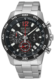 Seiko Czarny/Stal Ø42 mm SSB129P1