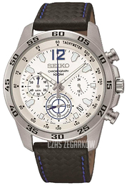 Seiko Biały/Skóra Ø41 mm SSB133P1