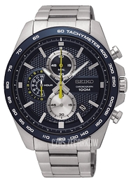 Seiko Chronograph Niebieski/Stal Ø44 mm SSB259P1
