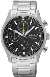 Seiko Classic Czarny/Stal Ø39 mm SSB419P1