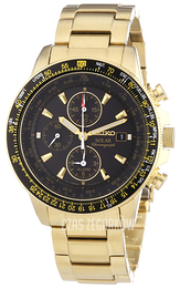 Seiko Czarny/Skóra Ø43 mm SSC008P2