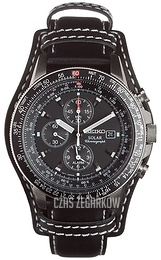 Seiko Czarny/Skóra Ø44 mm SSC009P2