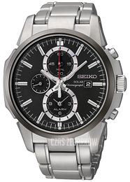 Seiko Czarny/Stal Ø42 mm SSC087P1