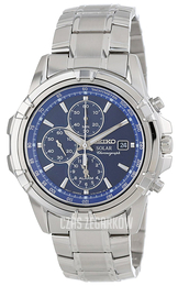 Seiko Chronograph Niebieski/Stal Ø44 mm SSC141