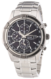 Seiko Chronograph Czarny/Stal Ø43 mm SSC147P1