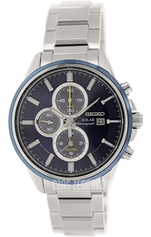 Seiko Chronograph Niebieski/Stal Ø43 mm SSC253P1