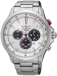 Seiko Biały/Stal Ø45 mm SSC491P1