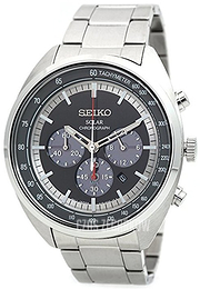 Seiko Chronograph Czarny/Stal Ø45 mm SSC621P1