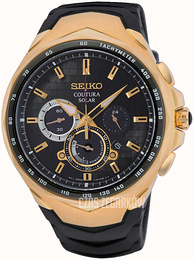Seiko Coutura Czarny/Guma Ø44 mm SSC810P9