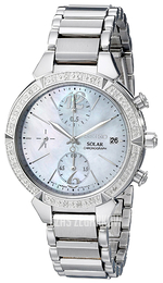 Seiko Chronograph Biały/Stal Ø36 mm SSC867