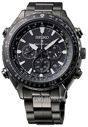 Seiko Chronograph Czarny/Stal Ø48 mm SSG003P1