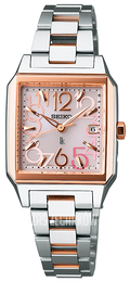 Seiko Różowy/Stal w kolorze różowego złota SSVW012