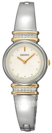 Seiko Dress Ladies Kremowy/Stal w odcieniu złota Ø20 mm SUJG32