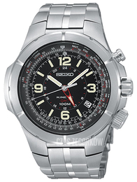 Seiko Czarny/Stal Ø42.5 mm SUN009