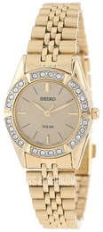 Seiko Dress Ladies Beżowy/Stal w odcieniu złota Ø24 mm SUP096