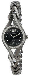 Seiko Dress Ladies Czarny/Stal Ø22 mm SUP177