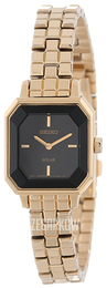 Seiko Dress Ladies Czarny/Stal w odcieniu złota SUP196