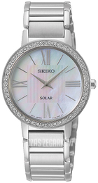 Seiko Solar Biały/Stal Ø30.3 mm SUP431P1