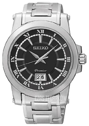 Seiko Premier Czarny/Stal Ø42 mm SUR015