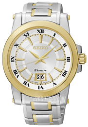 Seiko Premier Srebrny/Stal w odcieniu złota Ø41 mm SUR016