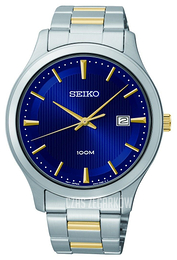Seiko Dress Niebieski/Stal w odcieniu złota Ø42 mm SUR081