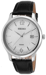 Seiko Dress Srebrny/Skóra Ø41 mm SUR149P1