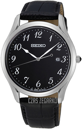 Seiko Czarny/Skóra Ø39 mm SUR305P1