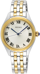 Seiko Srebrny/Stal w odcieniu złota Ø29 mm SUR330P1