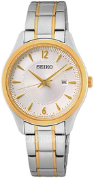 Seiko Neo Classic Srebrny/Stal w odcieniu złota Ø29.9 mm SUR474P1