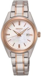 Seiko Conceptual Biały/Stal w kolorze różowego złota Ø30 mm SUR634P1