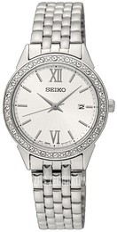 Seiko Dress Ladies Biały/Stal Ø28 mm SUR695P1