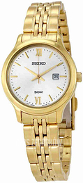 Seiko Dress Ladies Srebrny/Stal w odcieniu złota Ø30 mm SUR704P1
