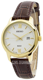 Seiko Dress Biały/Skóra Ø30 mm SUR742P1